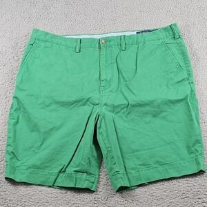 Polo Ralph Lauren Shorts Mens 40 Green Classic Fit 9in The Polo Chino Stretch
